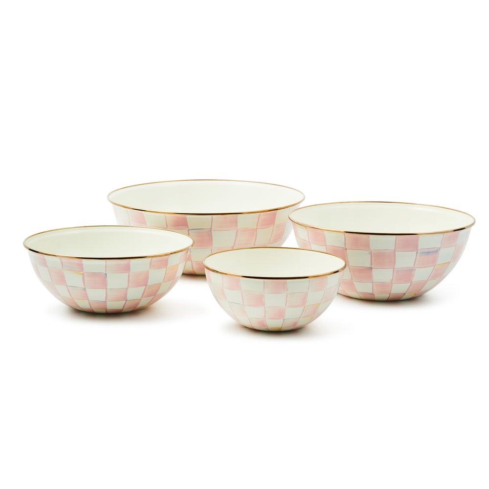 MACKENZIE-CHILDS Mackenzie-chilllds Rosy Check Enamel Everyday Bowl - Image 9
