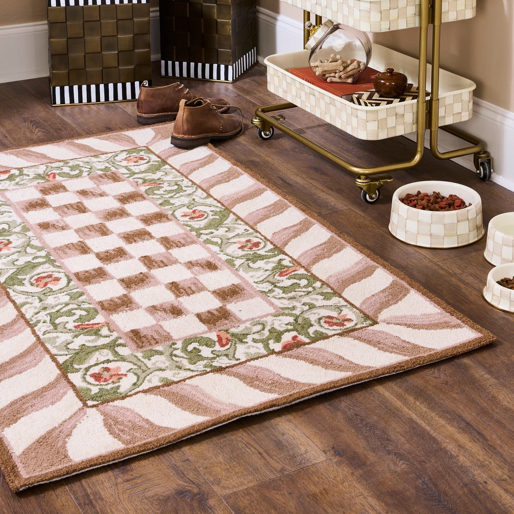 MACKENZIE-CHILDS Mackenzie-chilllds Mocha Check Rug - Image 8