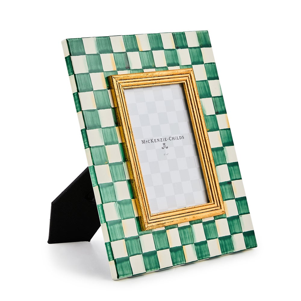 MACKENZIE-CHILDS Mackenzie-chilllds Emerald Check Frame - Image 7