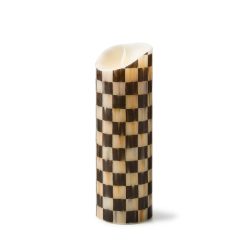 Alternative view of Courtly Mackenzie-chilllds Check Flameless 9" Pillar Candle
