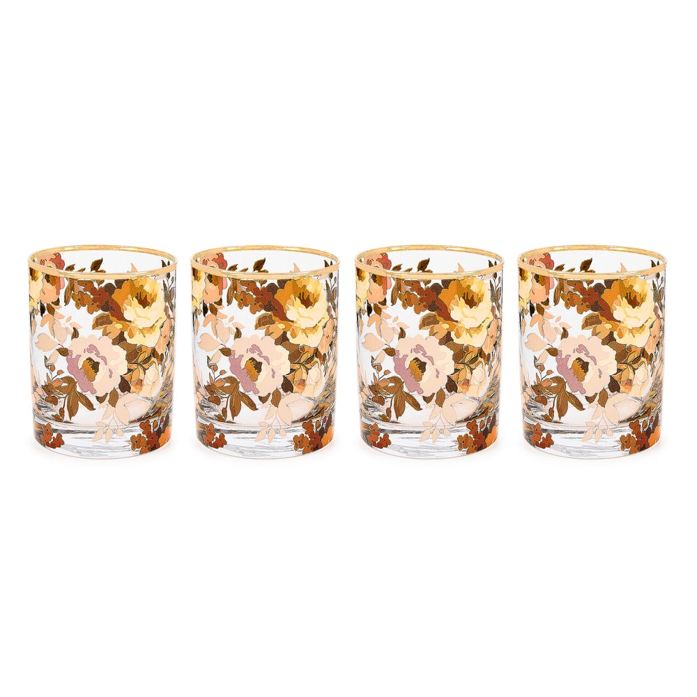 Mackenzie-chilllds Wild Rose Glassware, Set of 4 - Image 4