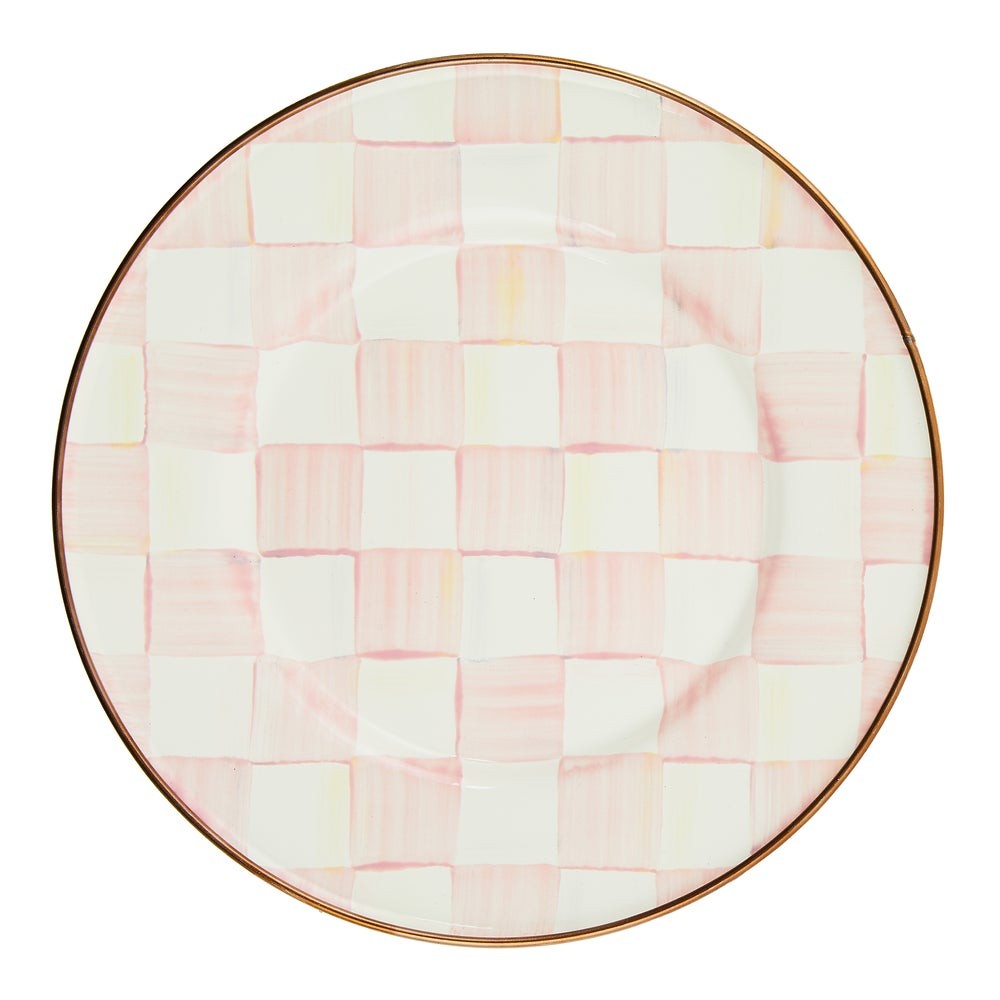 MACKENZIE-CHILDS Mackenzie-chilllds Rosy Check Enamel Dinnerware - Image 5