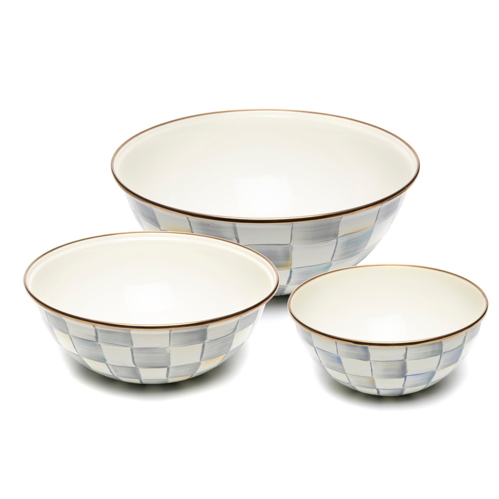Check Mixing Bowls, Set of 3
