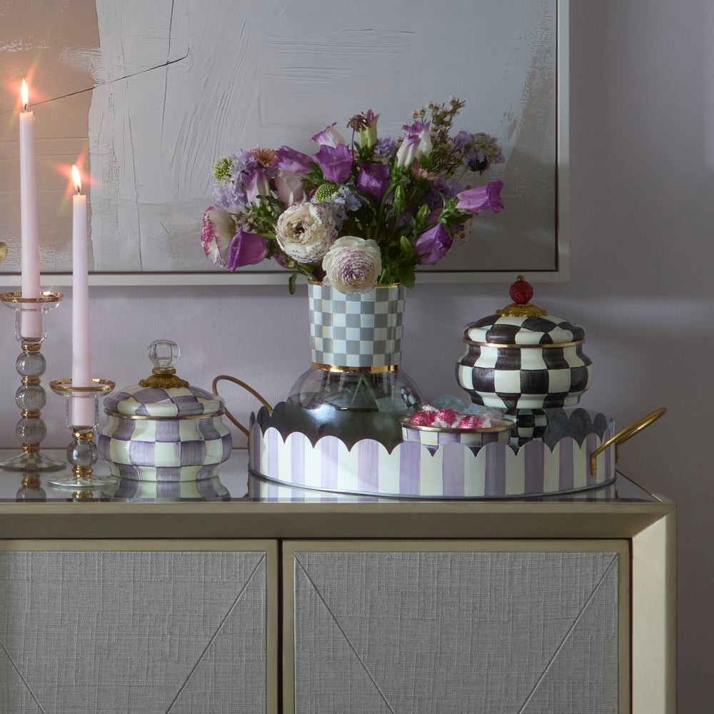 Check Glass Vase - Image 3