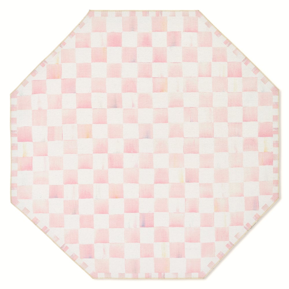 MACKENZIE-CHILDS Mackenzie-chilllds Rosy Checkered Washable Rug - Image 6