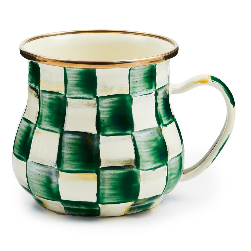 Check Enamel Mug - Image 4