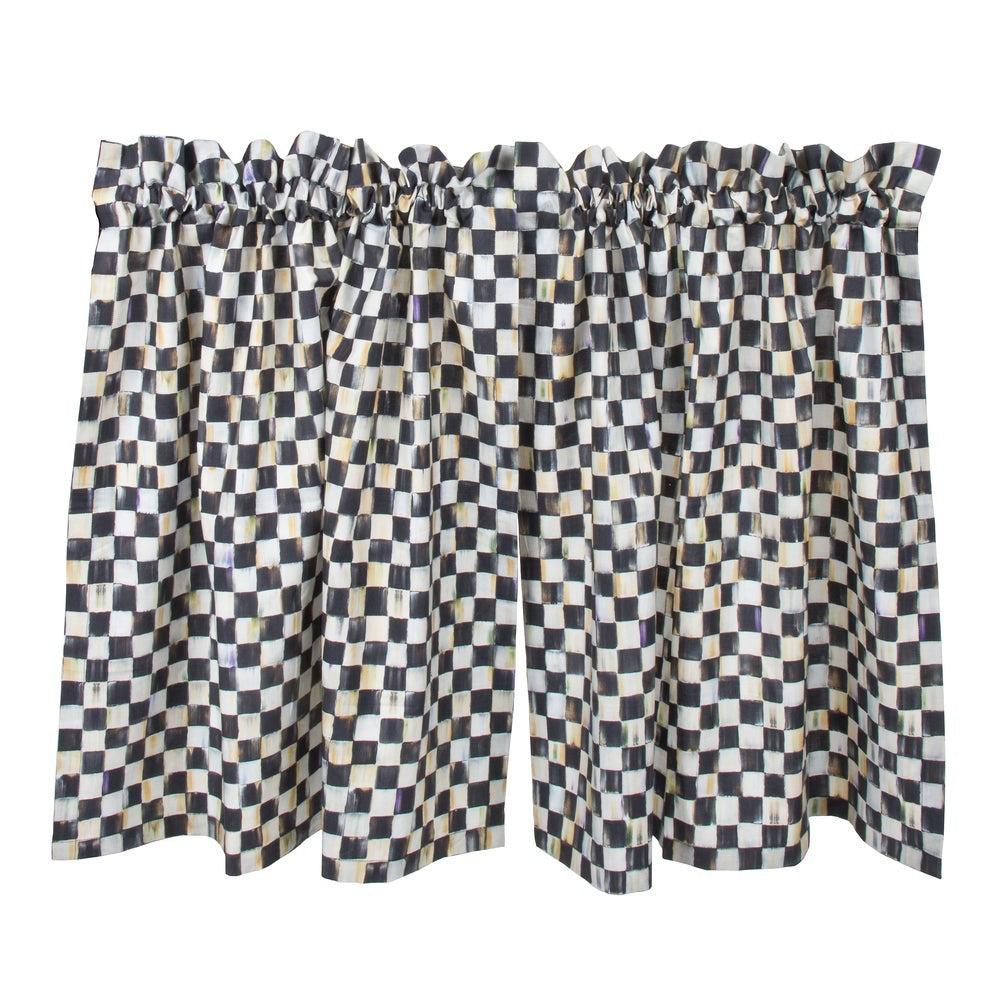 Check Cafe Curtains, Set of 2 - Image 2