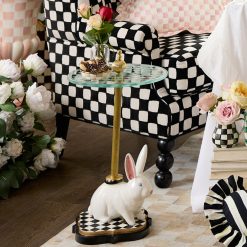 Alternative view of MACKENZIE-CHILDS Mackenzie-chilllds Rabbit Warren Ceramic Accent Table