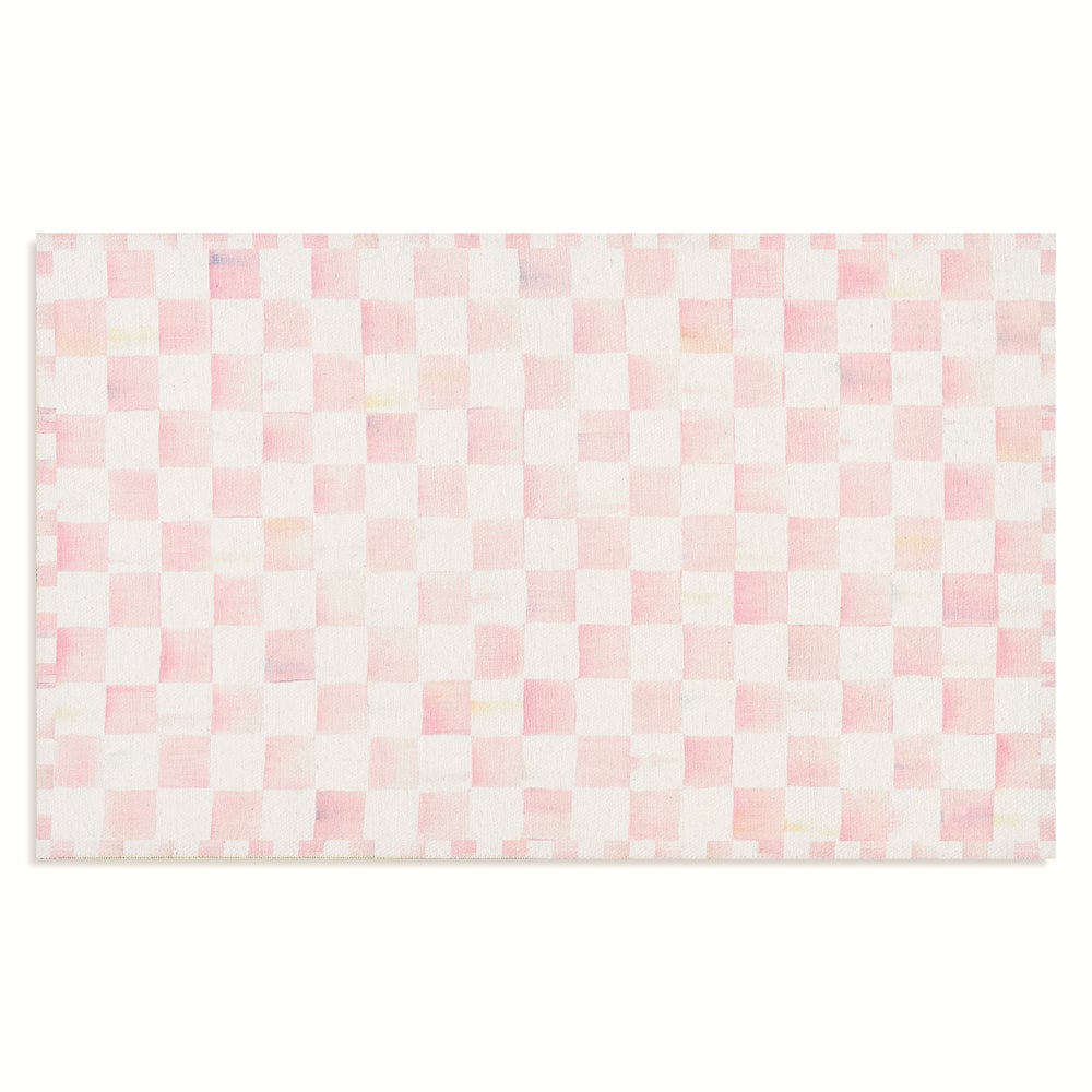 MACKENZIE-CHILDS Mackenzie-chilllds Rosy Checkered Washable Rug - Image 4