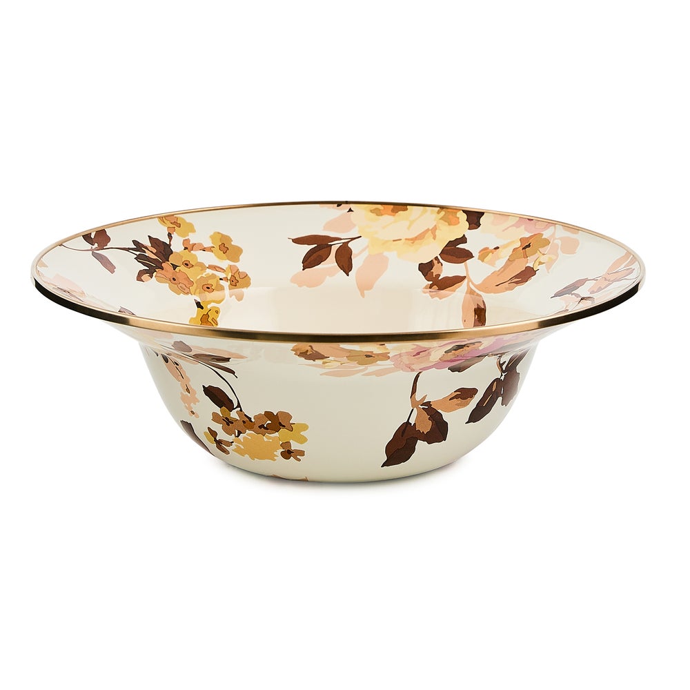 MACKENZIE-CHILDS Mackenzie-chilllds Floral Enamel Serving Bowl - Image 7