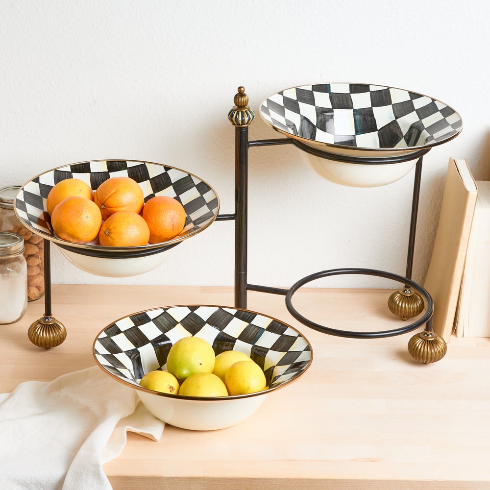 MACKENZIE-CHILDS Mackenzie-chilllds Serving Stand 'C Large