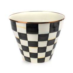 Alternative view of MACKENZIE-CHILDS Mackenzie-chilllds Enamel Check Extra Large Garden Pot