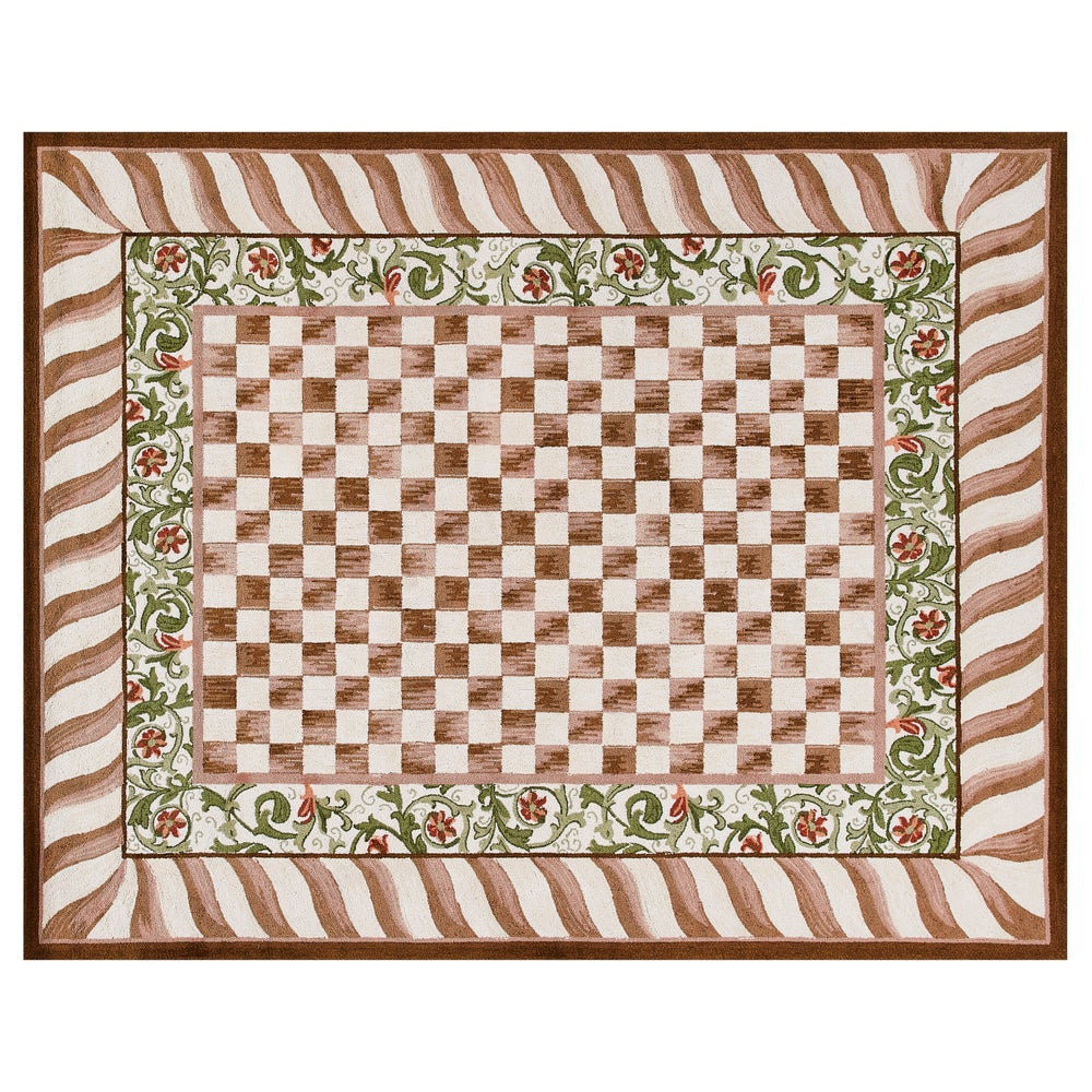 MACKENZIE-CHILDS Mackenzie-chilllds Mocha Check Rug - Image 6