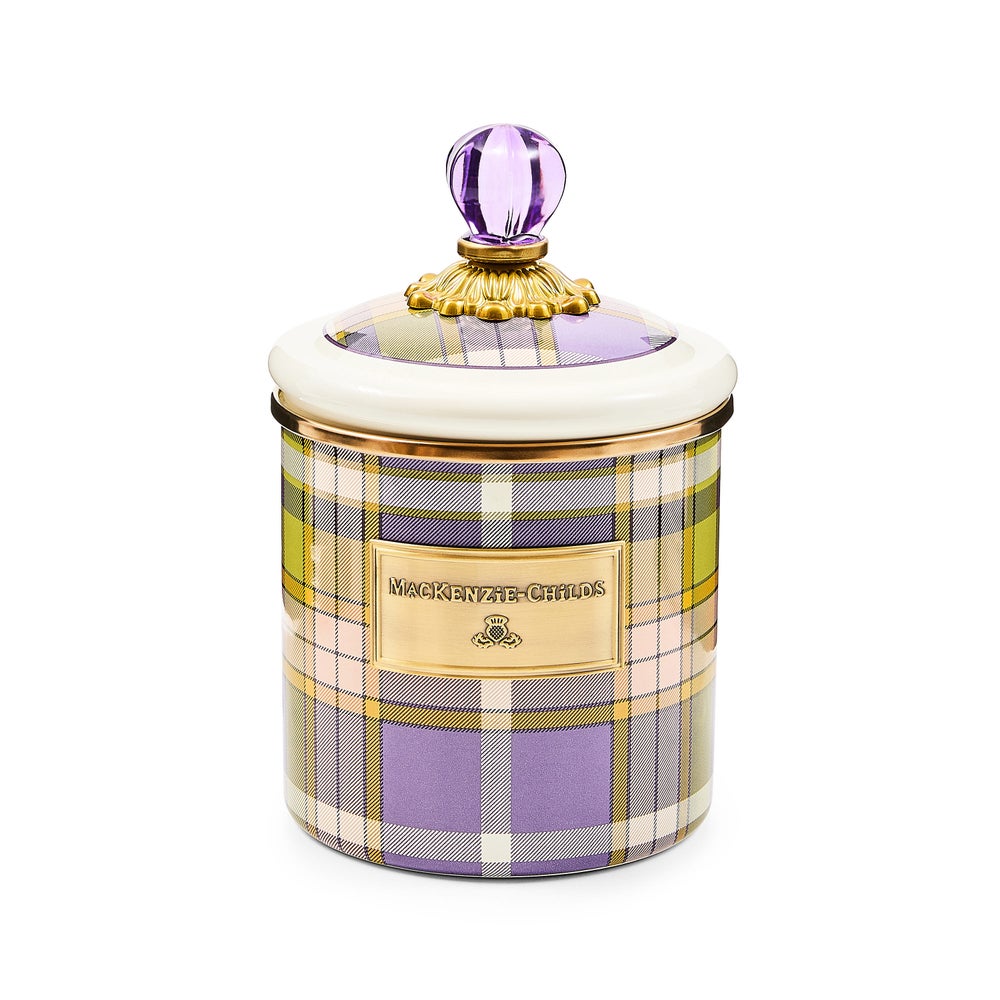 Mackenzie-chilllds Tartan Violet Canisters