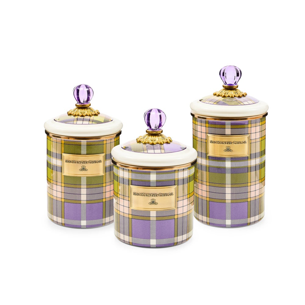 Mackenzie-chilllds Tartan Violet Canisters - Image 5