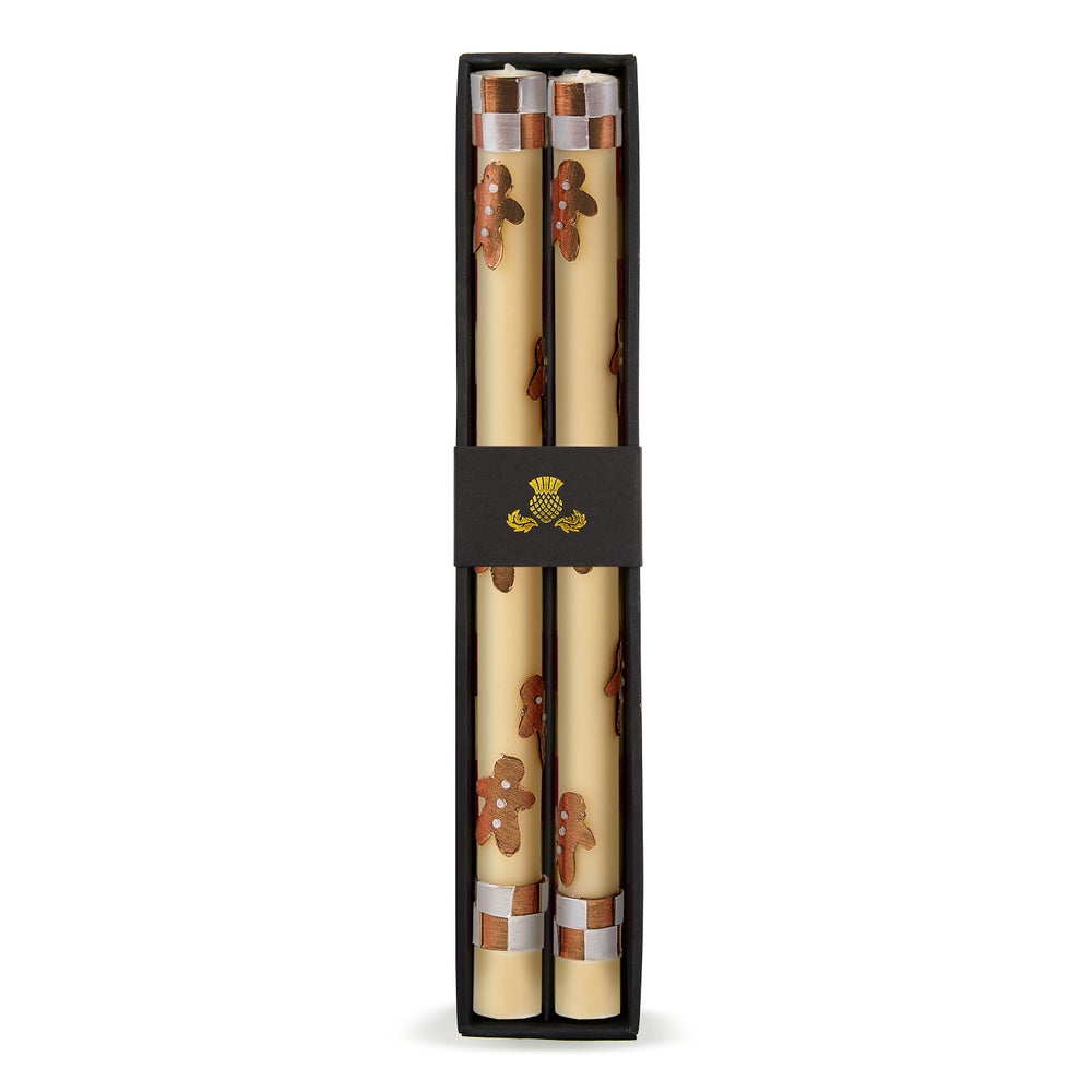 MACKENZIE-CHILDS Mackenzie-chilllds Gingerbread Dinner Candles, Set of 2 - Image 3