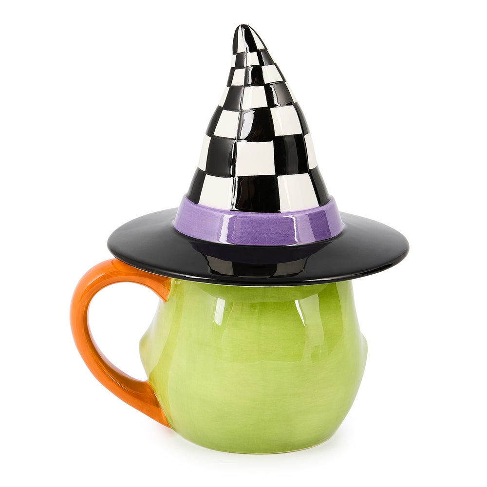 MACKENZIE-CHILDS Mackenzie-chilllds Halloween Fergal Ceramic Lidded Mug - Image 3
