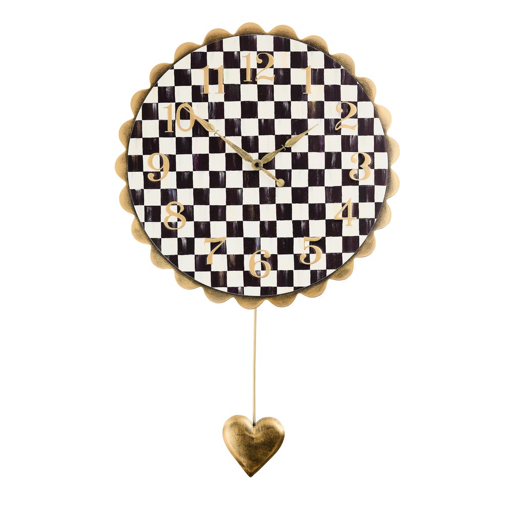 MACKENZIE-CHILDS Mackenzie-chilllds Heart Pendant Wall Clock - Image 2