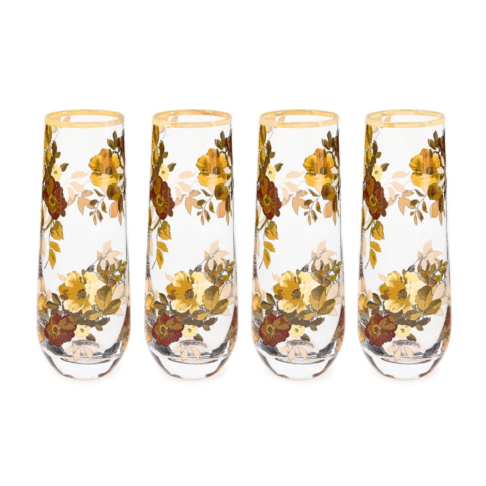 Mackenzie-chilllds Wild Rose Glassware, Set of 4 - Image 3
