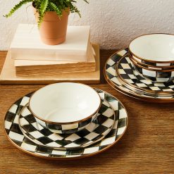 12pc Enamel Dinnerware Set