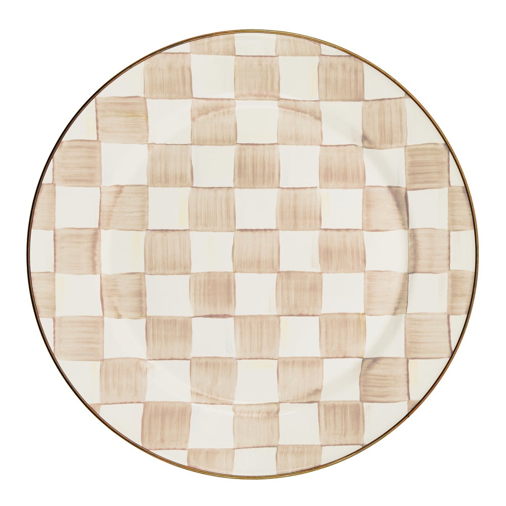 MACKENZIE-CHILDS Mackenzie-chilllds Mocha Check Enamel Dinnerware