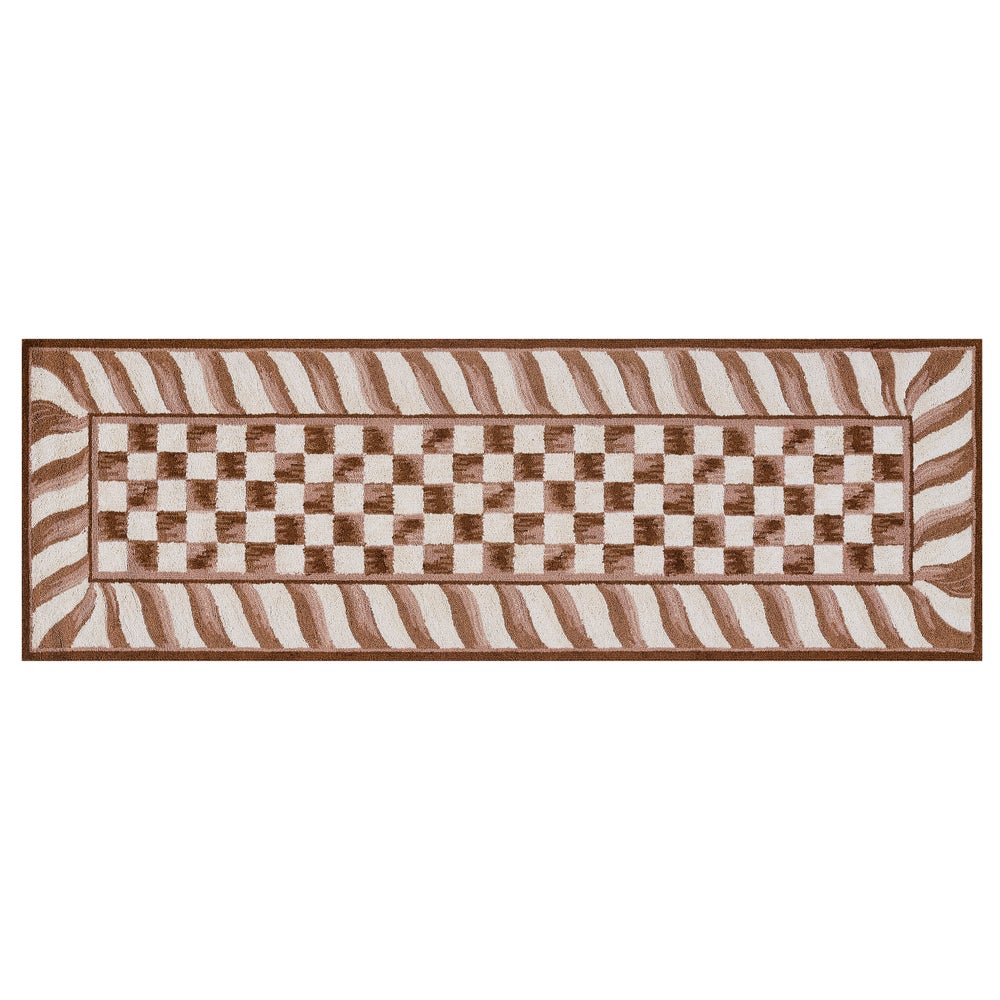 MACKENZIE-CHILDS Mackenzie-chilllds Mocha Check Rug - Image 3
