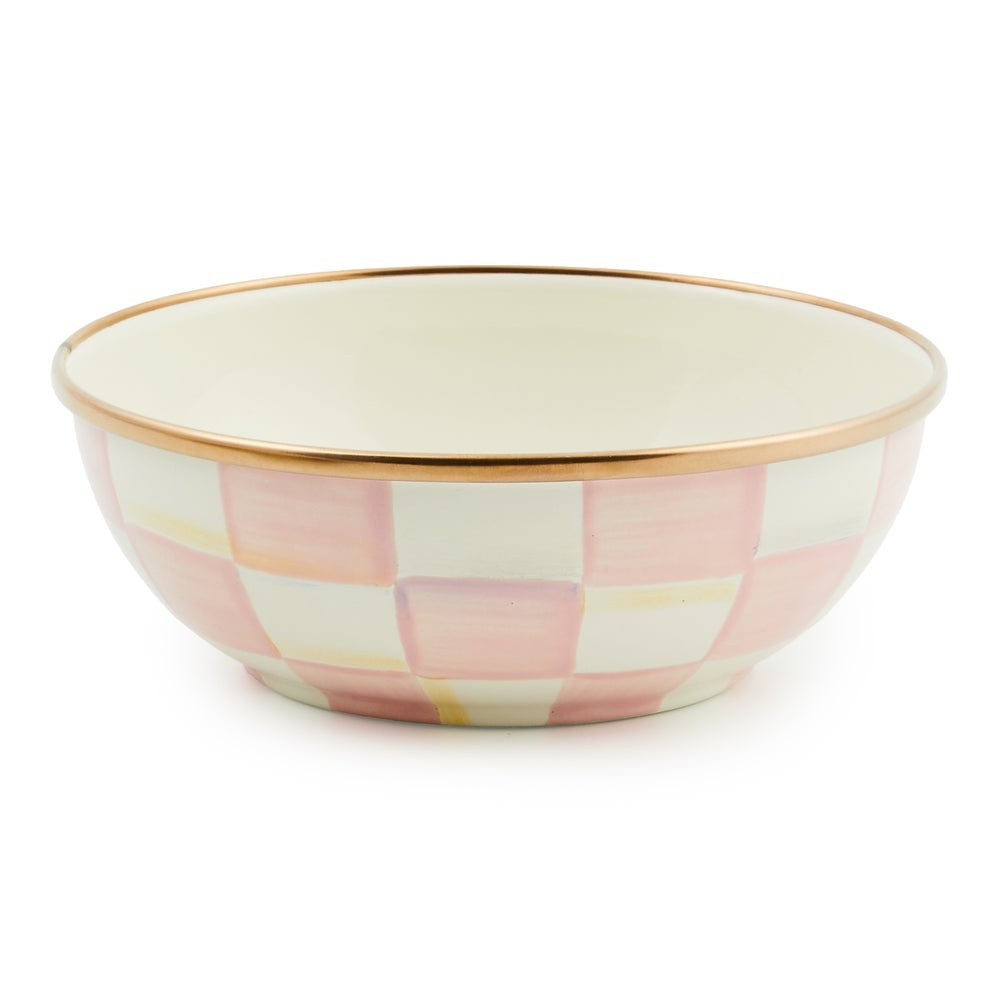 MACKENZIE-CHILDS Mackenzie-chilllds Rosy Check Enamel Everyday Bowl - Image 4