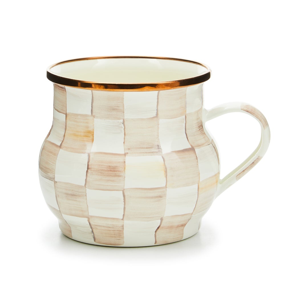Check Enamel Mug - Image 5