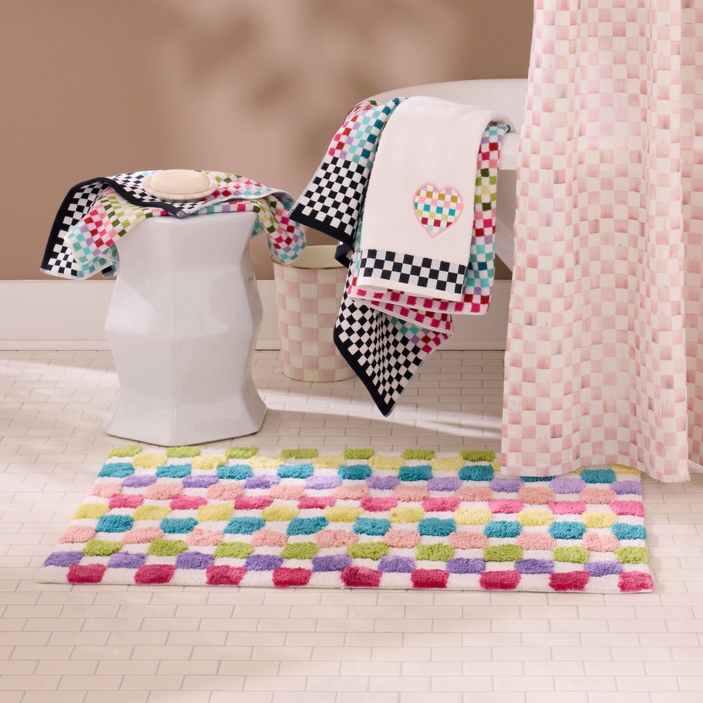 MACKENZIE-CHILDS Mackenzie-chilllds Rainbow Micro Check Bath Rug - Image 2