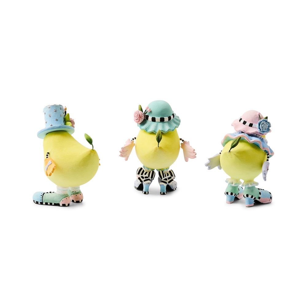 MACKENZIE-CHILDS Mackenzie-chilllds Patience Brewster Chicks, Set of 3 - Image 3