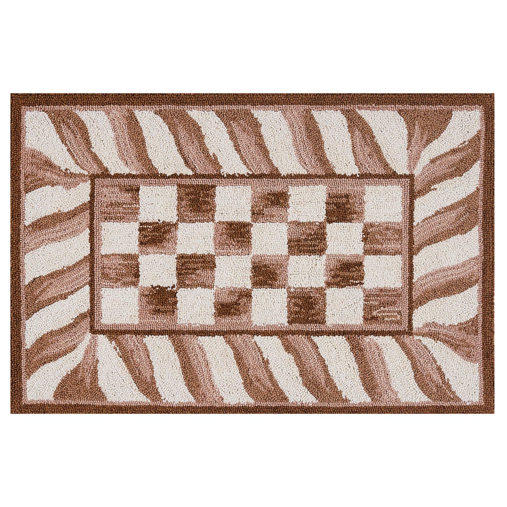 MACKENZIE-CHILDS Mackenzie-chilllds Mocha Check Rug