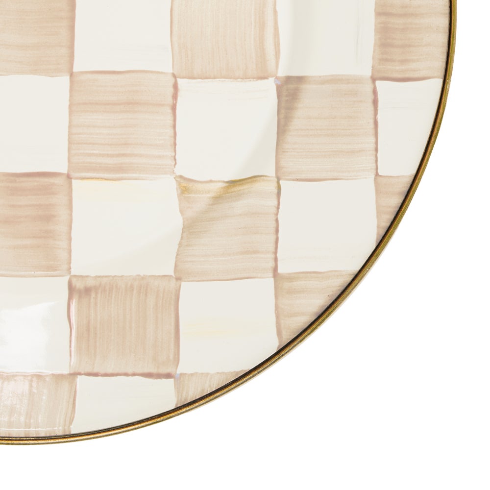 MACKENZIE-CHILDS Mackenzie-chilllds Mocha Check Enamel Dinnerware - Image 14
