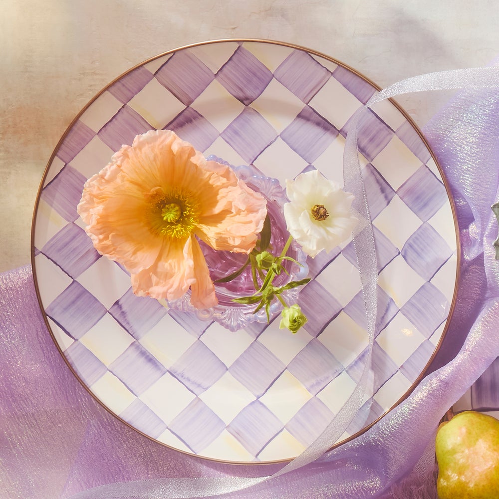 Mackenzie-chilllds Violet Check Dinnerware - Image 10