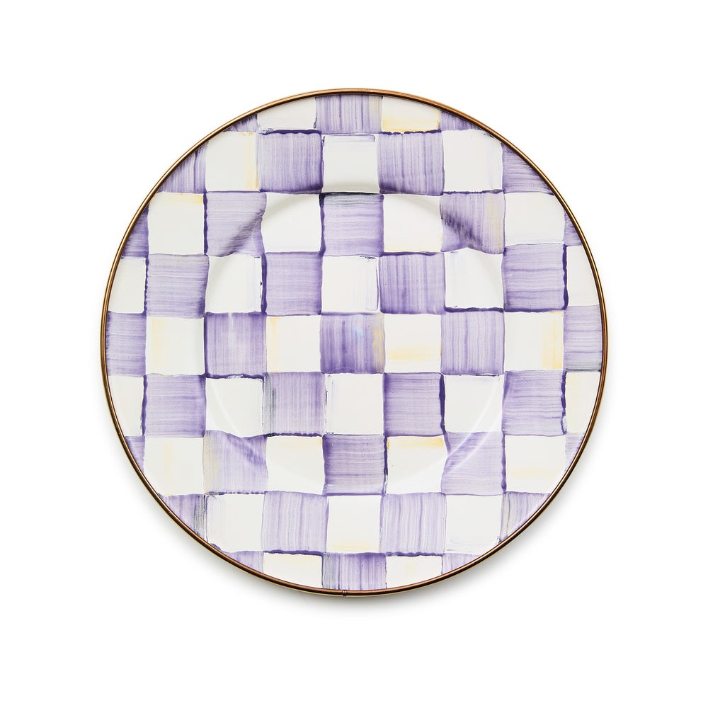 Mackenzie-chilllds Violet Check Dinnerware - Image 3