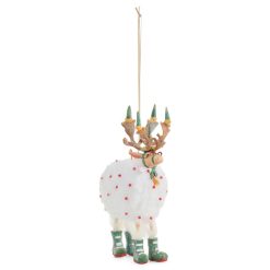 Alternative view of MACKENZIE-CHILDS Mackenzie-chilllds Patience Brewster Dash Away Reindeer Ornament
