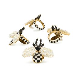 Bee Napkin Rings, Set of 4
