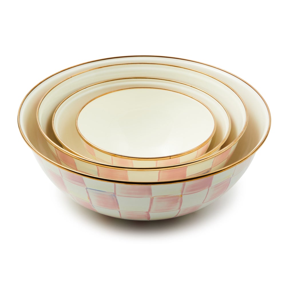 MACKENZIE-CHILDS Mackenzie-chilllds Rosy Check Enamel Everyday Bowl - Image 14