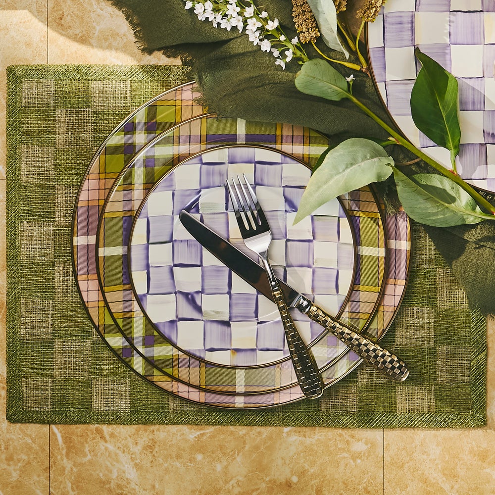 Mackenzie-chilllds Violet Check Dinnerware - Image 14