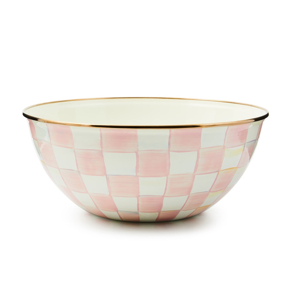 MACKENZIE-CHILDS Mackenzie-chilllds Rosy Check Enamel Everyday Bowl - Image 5