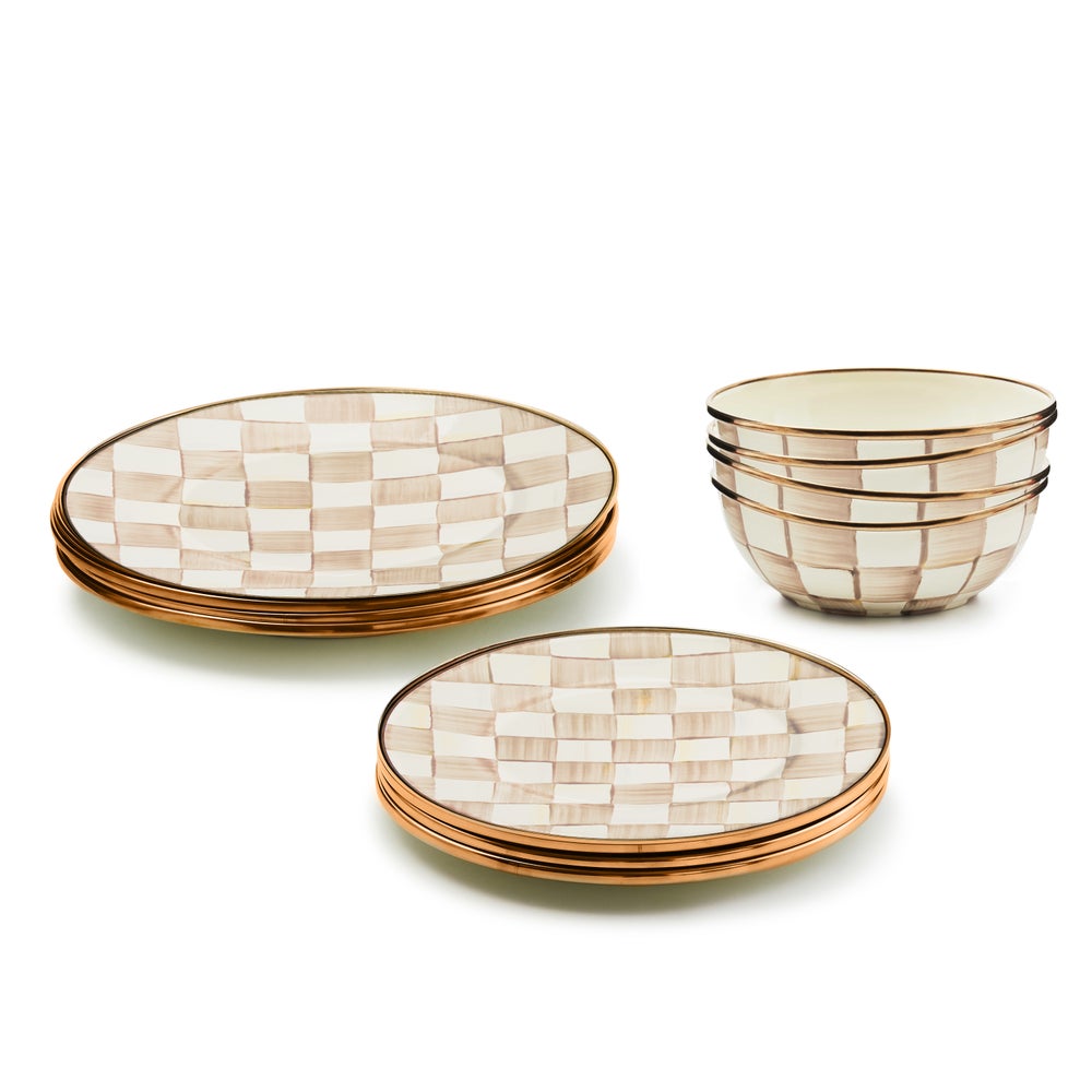 12pc Enamel Dinnerware Set - Image 4