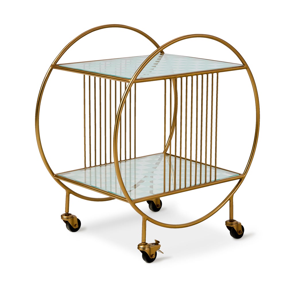 MACKENZIE-CHILDS Mackenzie-chilllds Gambit Bar Cart - Image 4