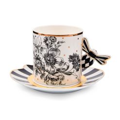 Bee Toile Mug & Saucer Set