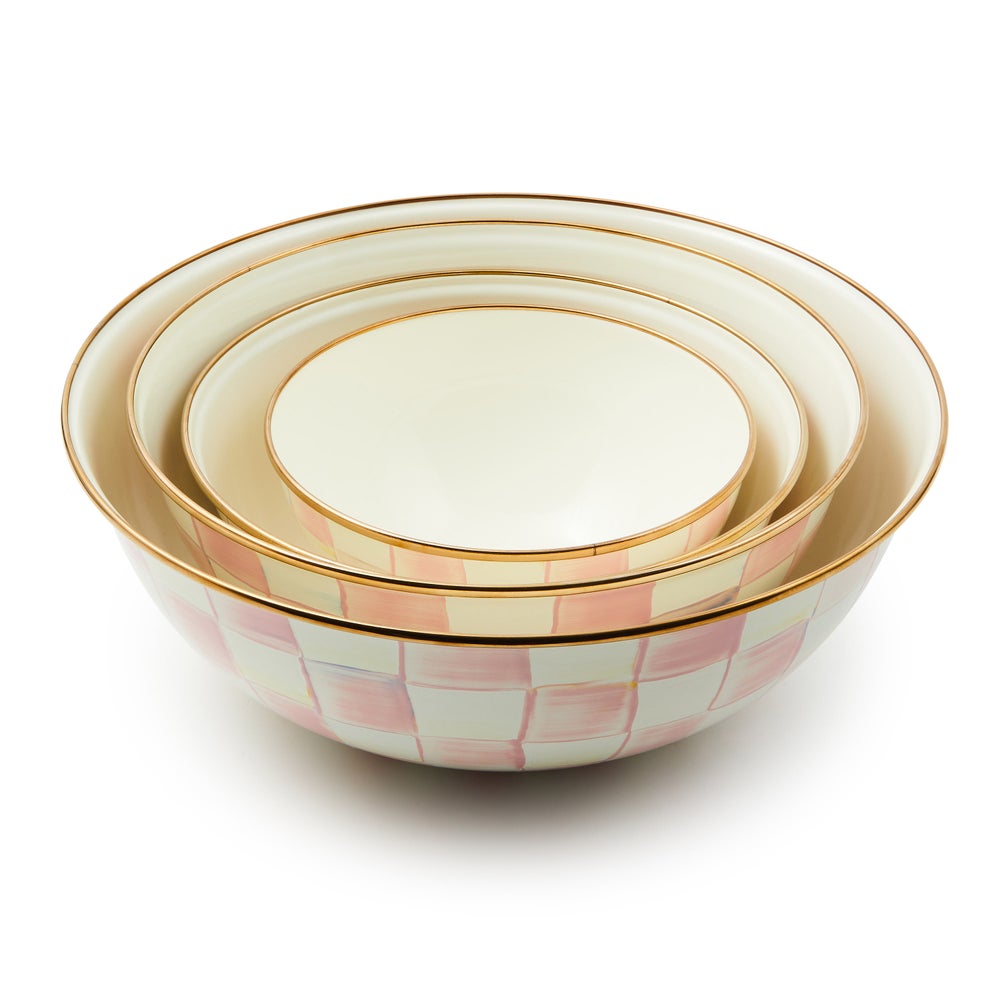 MACKENZIE-CHILDS Mackenzie-chilllds Rosy Check Enamel Everyday Bowl - Image 12