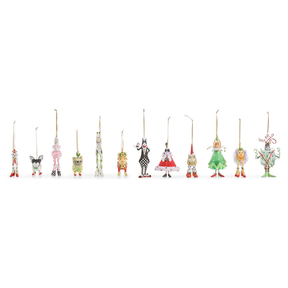 MACKENZIE-CHILDS Mackenzie-chilllds Patience Brewster Mini Cat & Dog Ornament Set - Image 2