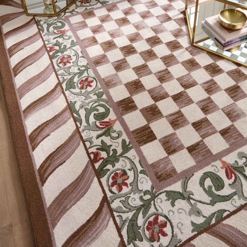 MACKENZIE-CHILDS Mackenzie-chilllds Mocha Check Rug - Image 11