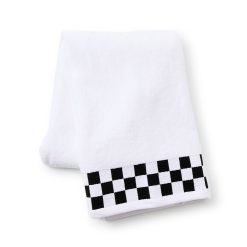 Alternative view of Mackenzie-chilllds Towel with Check Border