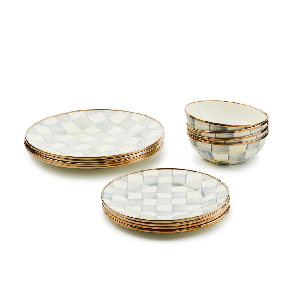 12pc Enamel Dinnerware Set - Image 6