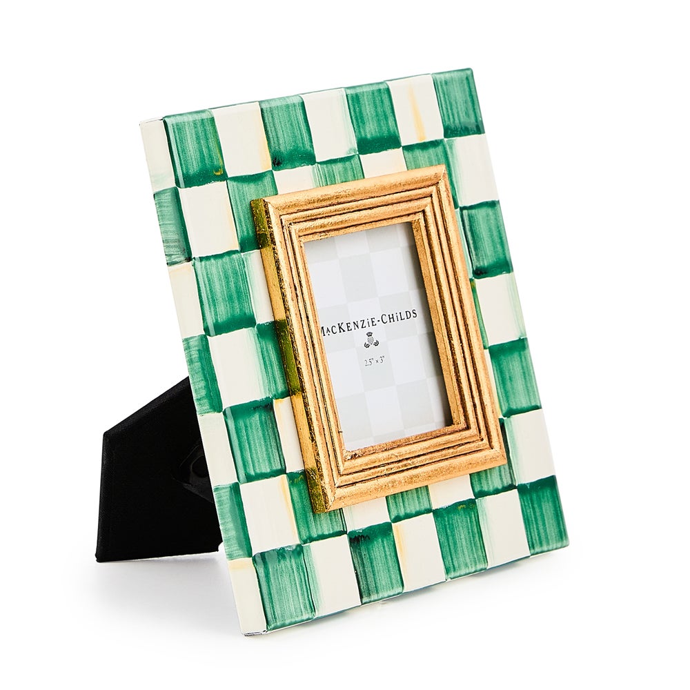 MACKENZIE-CHILDS Mackenzie-chilllds Emerald Check Frame - Image 4