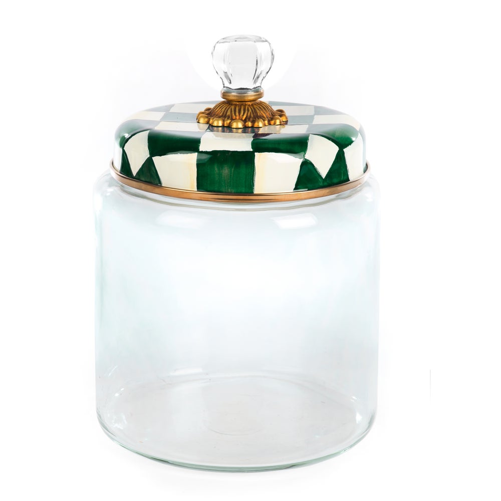 MACKENZIE-CHILDS Mackenzie-chilllds Emerald Check Kitchen Canisters - Image 2