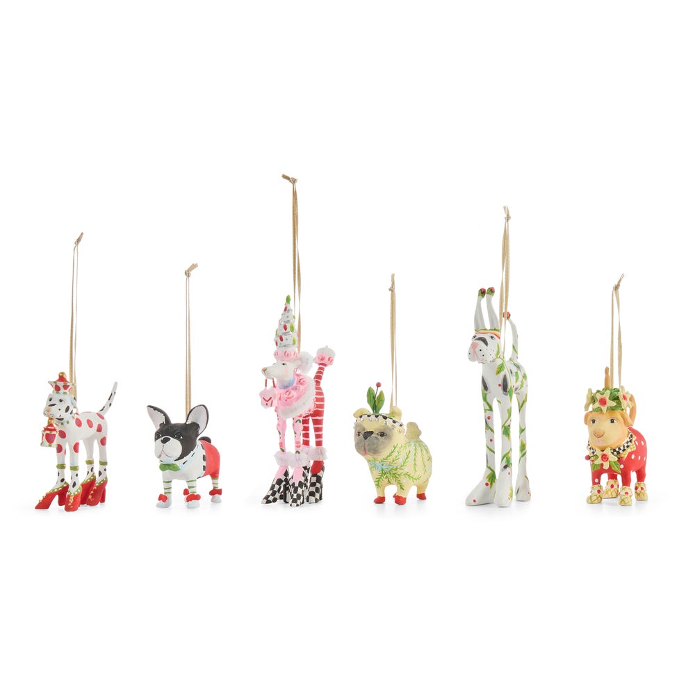MACKENZIE-CHILDS Mackenzie-chilllds Patience Brewster Mini Cat & Dog Ornament Set - Image 4